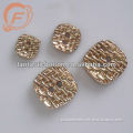knot-look square shape bulk sewing metal button